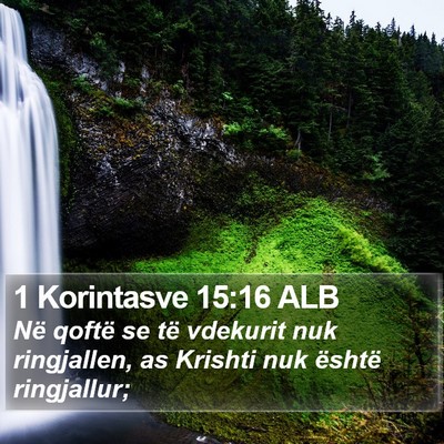 1 Korintasve 15:16 ALB Bible Verse Image