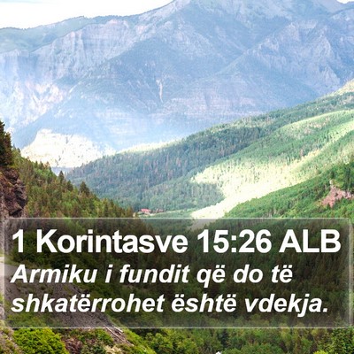 1 Korintasve 15:26 ALB Bible Verse Image
