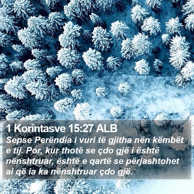 1 Korintasve 15:27 ALB Bible Verse Image