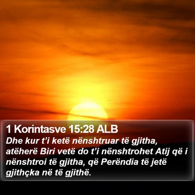 1 Korintasve 15:28 ALB Bible Verse Image