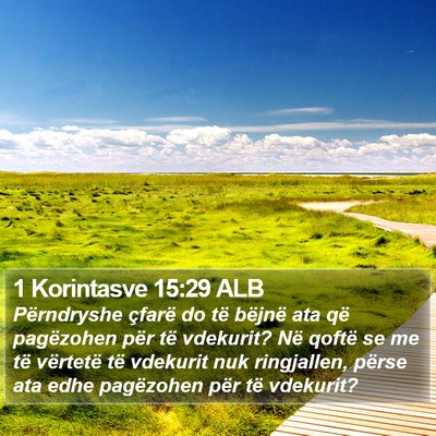 1 Korintasve 15:29 ALB Bible Verse Image