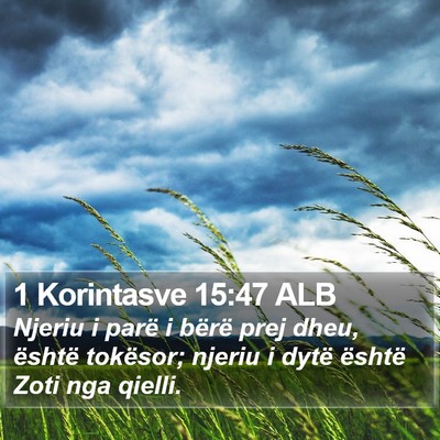 1 Korintasve 15:47 ALB Bible Verse Image