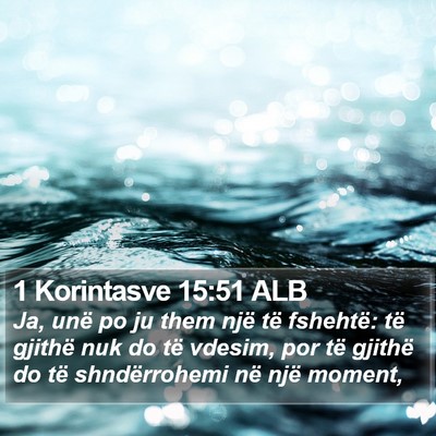 1 Korintasve 15:51 ALB Bible Verse Image
