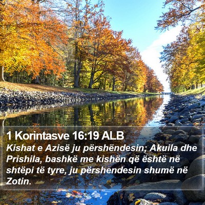1 Korintasve 16:19 ALB Bible Verse Image