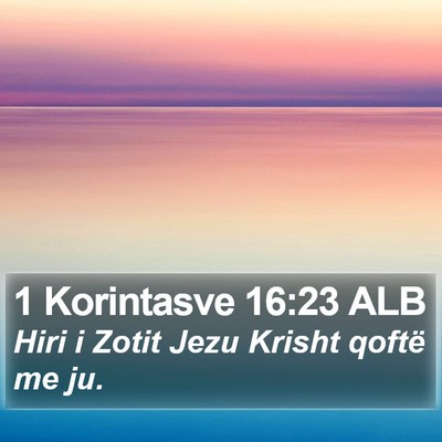 1 Korintasve 16:23 ALB Bible Verse Image