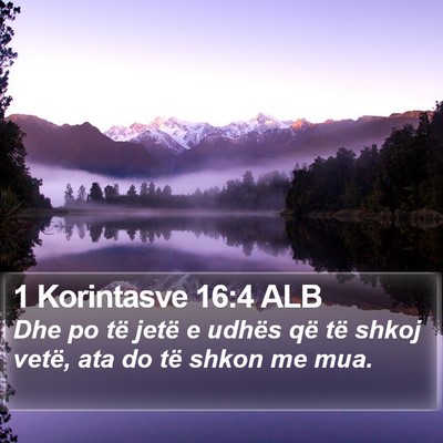 1 Korintasve 16:4 ALB Bible Verse Image