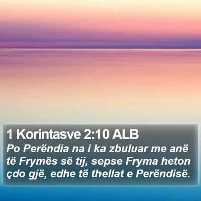 1 Korintasve 2:10 ALB Bible Verse Image