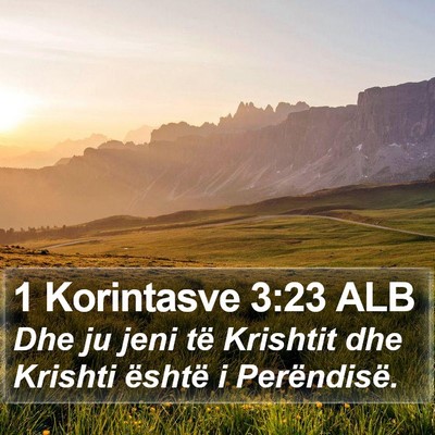 1 Korintasve 3:23 ALB Bible Verse Image