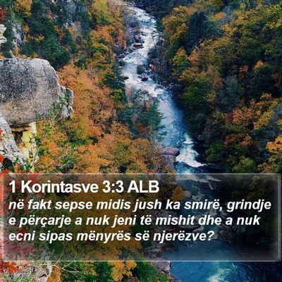 1 Korintasve 3:3 ALB Bible Verse Image