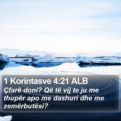 1 Korintasve 4:21 ALB Bible Verse Image