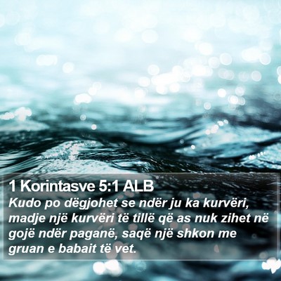 1 Korintasve 5:1 ALB Bible Verse Image