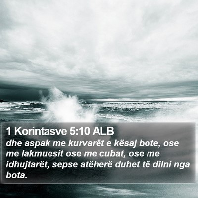 1 Korintasve 5:10 ALB Bible Verse Image