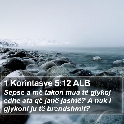 1 Korintasve 5:12 ALB Bible Verse Image