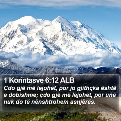 1 Korintasve 6:12 ALB Bible Verse Image