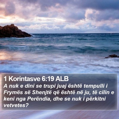 1 Korintasve 6:19 ALB Bible Verse Image