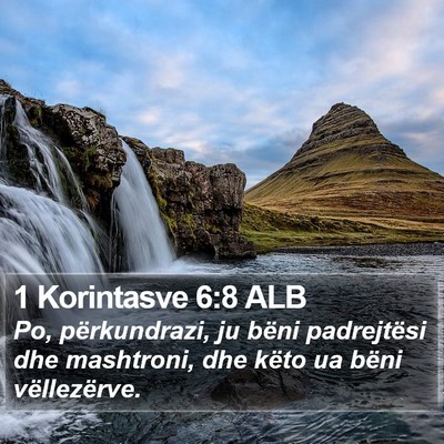 1 Korintasve 6:8 ALB Bible Verse Image