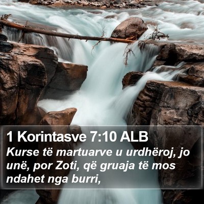 1 Korintasve 7:10 ALB Bible Verse Image
