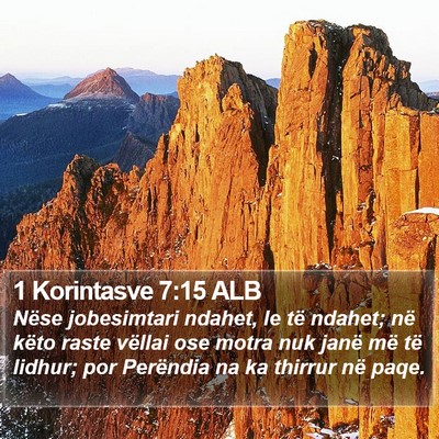 1 Korintasve 7:15 ALB Bible Verse Image