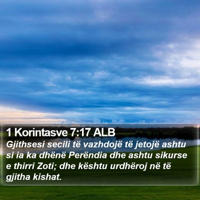 1 Korintasve 7:17 ALB Bible Verse Image