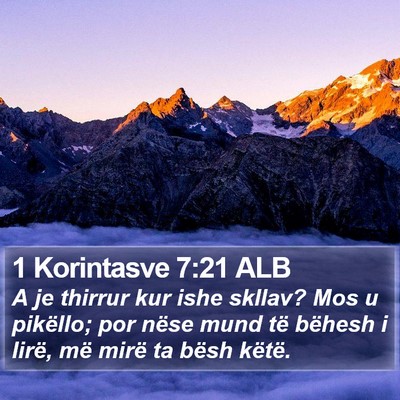 1 Korintasve 7:21 ALB Bible Verse Image