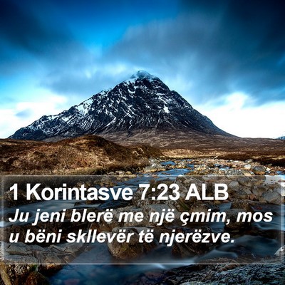 1 Korintasve 7:23 ALB Bible Verse Image