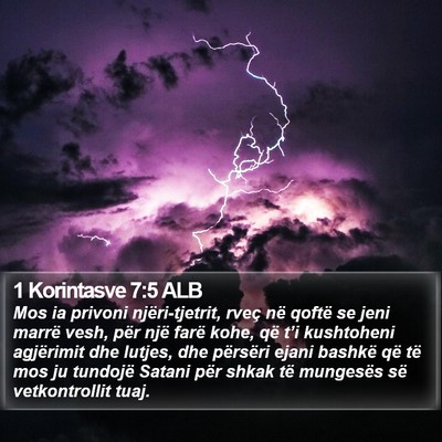 1 Korintasve 7:5 ALB Bible Verse Image