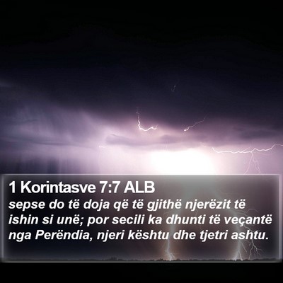 1 Korintasve 7:7 ALB Bible Verse Image