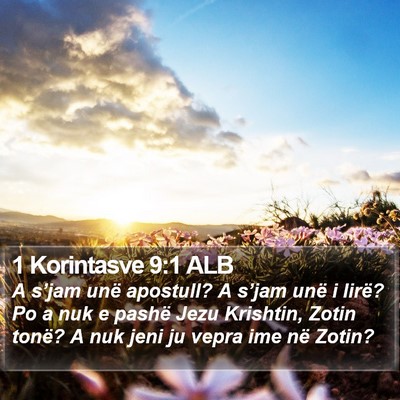 1 Korintasve 9:1 ALB Bible Verse Image