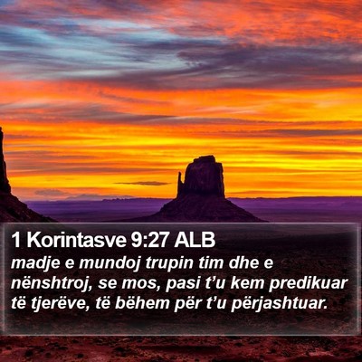 1 Korintasve 9:27 ALB Bible Verse Image