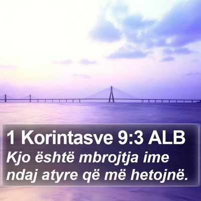 1 Korintasve 9:3 ALB Bible Verse Image