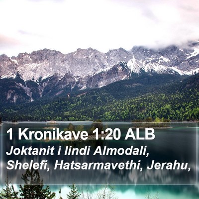 1 Kronikave 1:20 ALB Bible Verse Image