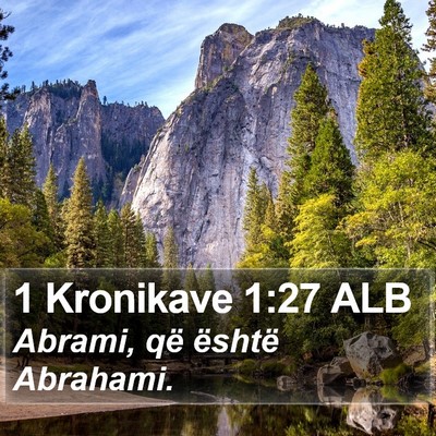 1 Kronikave 1:27 ALB Bible Verse Image