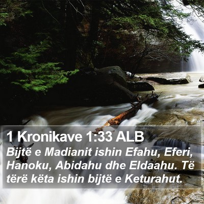 1 Kronikave 1:33 ALB Bible Verse Image
