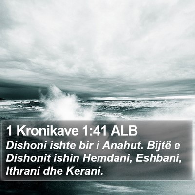 1 Kronikave 1:41 ALB Bible Verse Image