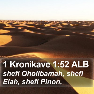 1 Kronikave 1:52 ALB Bible Verse Image