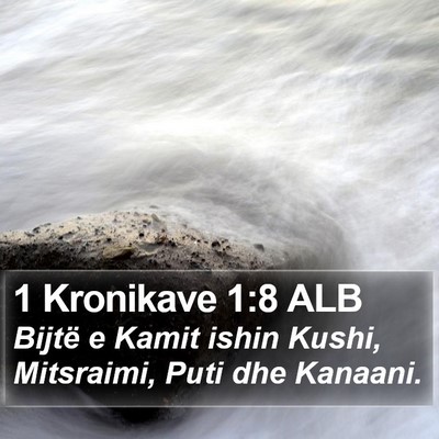 1 Kronikave 1:8 ALB Bible Verse Image