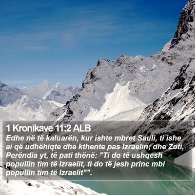 1 Kronikave 11:2 ALB Bible Verse Image