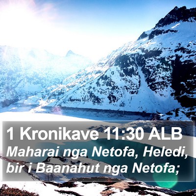 1 Kronikave 11:30 ALB Bible Verse Image
