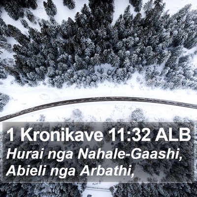 1 Kronikave 11:32 ALB Bible Verse Image