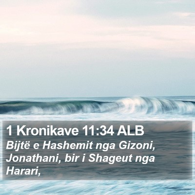 1 Kronikave 11:34 ALB Bible Verse Image