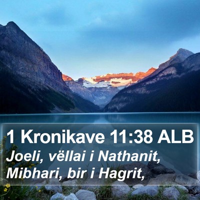 1 Kronikave 11:38 ALB Bible Verse Image