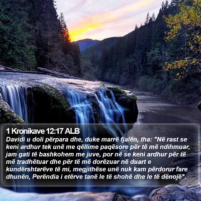 1 Kronikave 12:17 ALB Bible Verse Image