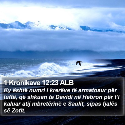 1 Kronikave 12:23 ALB Bible Verse Image