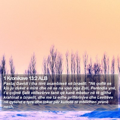 1 Kronikave 13:2 ALB Bible Verse Image