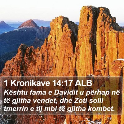 1 Kronikave 14:17 ALB Bible Verse Image