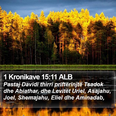1 Kronikave 15:11 ALB Bible Verse Image