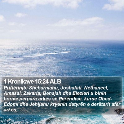 1 Kronikave 15:24 ALB Bible Verse Image