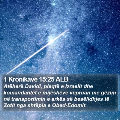 1 Kronikave 15:25 ALB Bible Verse Image