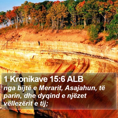 1 Kronikave 15:6 ALB Bible Verse Image