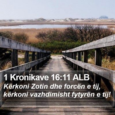 1 Kronikave 16:11 ALB Bible Verse Image